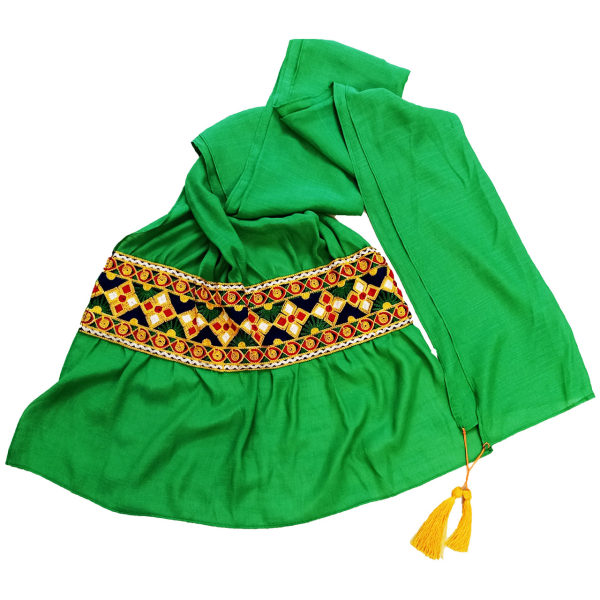 Châle Baloutche Brodé pour Femme Vert