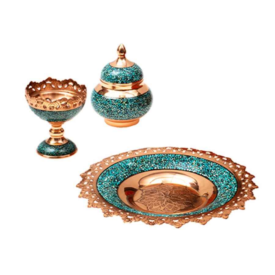 Coffret Cadeau Artisanal Persan Précieux – Incrustation de Turquoise