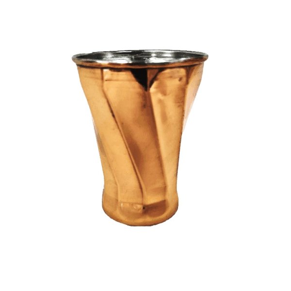 Tasse persane en cuivre - Fabriquée à la main avec anse pour boissons froides - Martelée Ayne