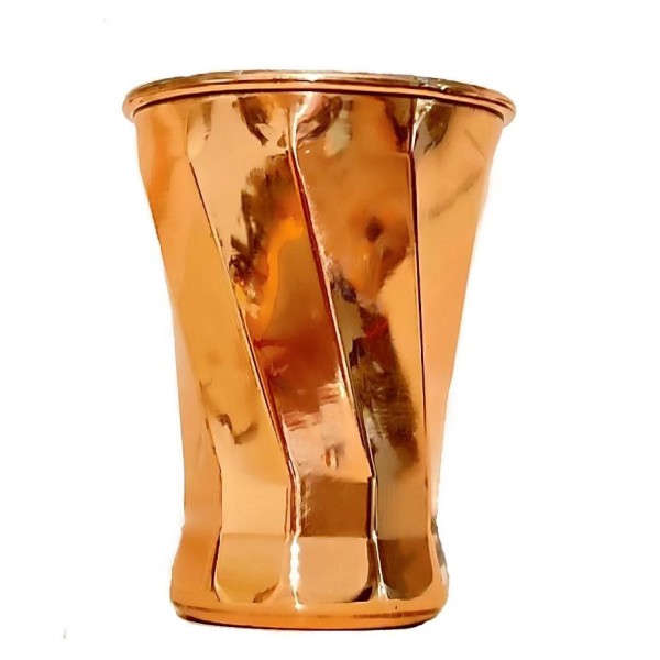Tasse persane en cuivre - Fabriquée à la main avec anse pour boissons froides - Martelée Nano