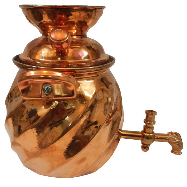 Samovar de thé en cuivre persan pour cuisinière Modèle Pich
