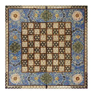 Plateau d’Échecs en Marqueterie en Bois Persan Modèle Dorsa