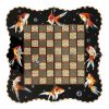 Plateau de Jeu d'Échecs en Marqueterie Persane Modèle Poisson