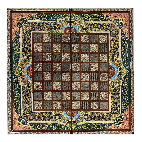 Plateau d'Échecs Khatamkari Persan Design Spécial