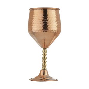 Verres à vin en cuivre persan faits à la main – Modèle martelé Cara