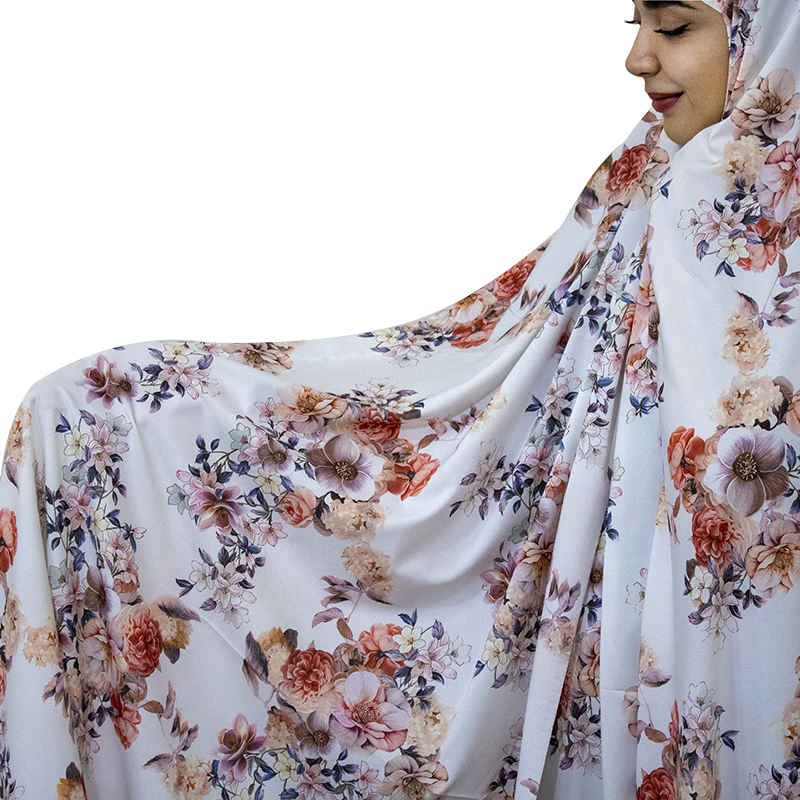 Tchador Culturel Iranien pour Femmes – Coloré, Idéal pour un Usage Quotidien et Namaz, Fleurs Roses