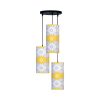 Lampe en tissu avec abat-jour cylindrique en velours Afshar