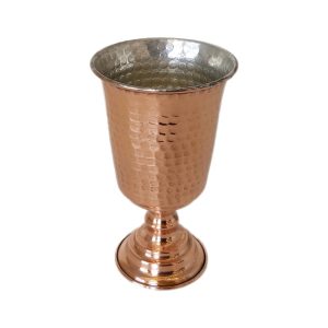 Verres à vin en cuivre persan faits à la main – Modèle martelé Diba