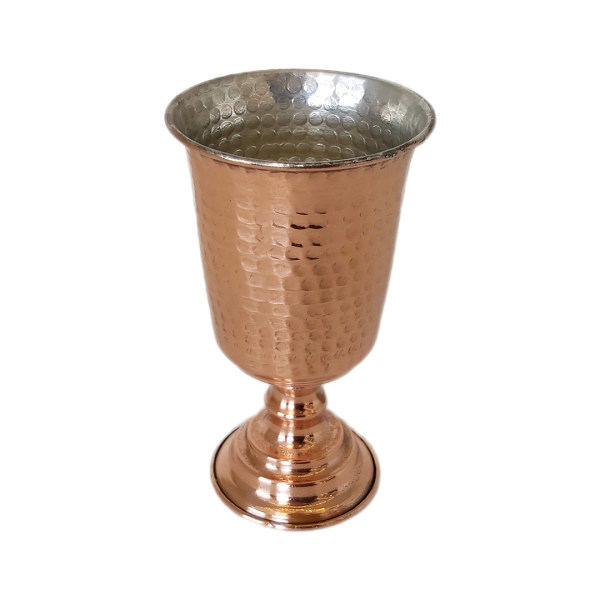 Verres à vin en cuivre persan faits à la main - Modèle martelé Diba