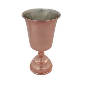 Verres à vin en cuivre persan faits à la main – Modèle martelé Laleh