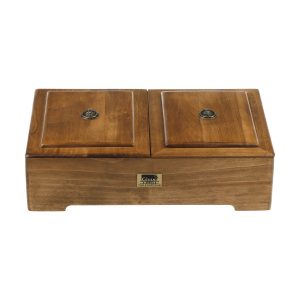Boîte de Rangement pour Sachets de Thé en Bois avec Chauffe-Sachet Herbal I