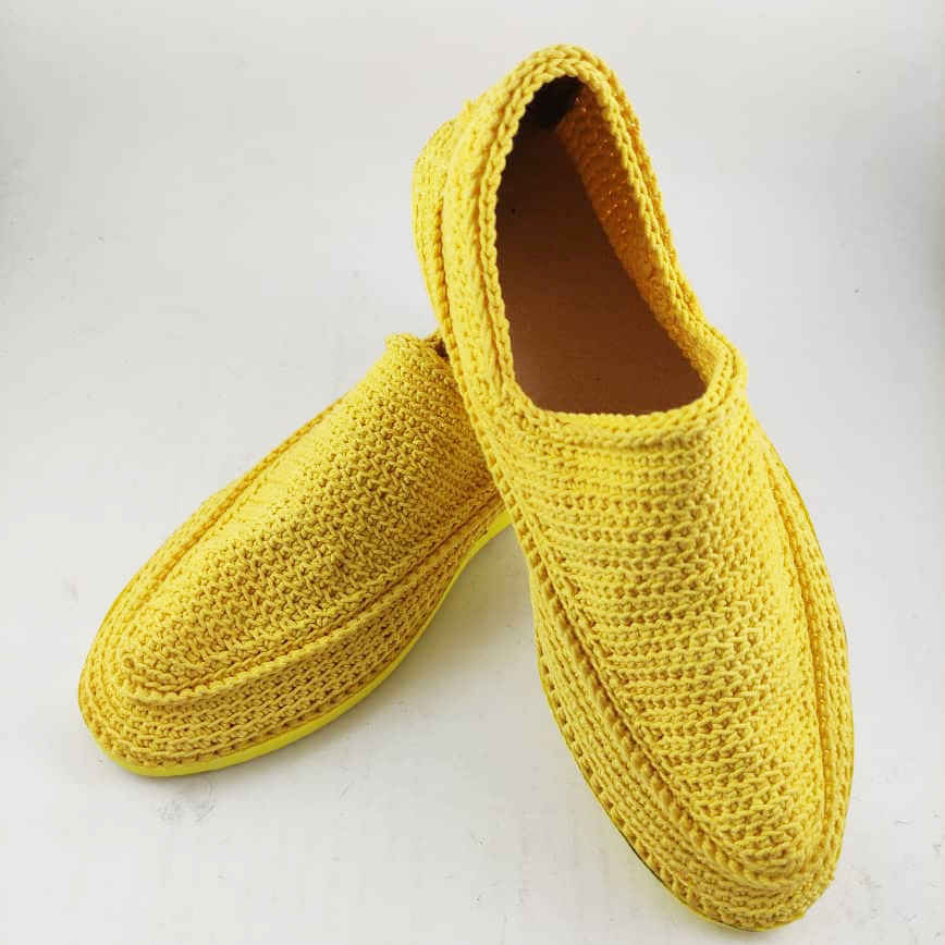 Chaussures Giveh – Chaussures traditionnelles perses respirantes faites à la main Modèle Soleil Jaune