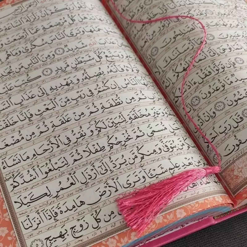 Coran Arc-en-Ciel Taille Moyenne avec Traduction Persane – Design Vibrant et Élégant