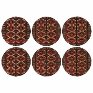 Sets de table marron en tissu Sous l’assiette – Modèle Sayeh