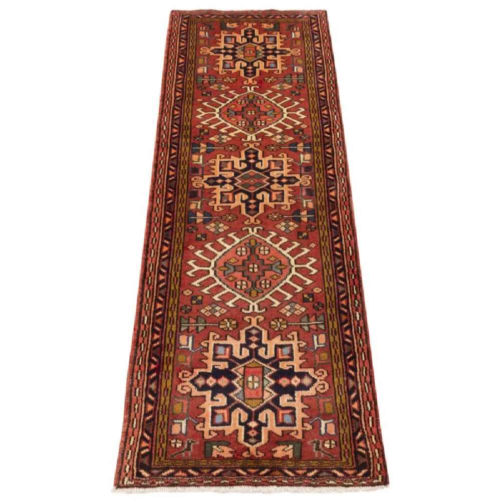 Tapis persan tribal runner noué à la main modèle Azin