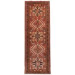 Tapis persan tribal runner noué à la main modèle Azin