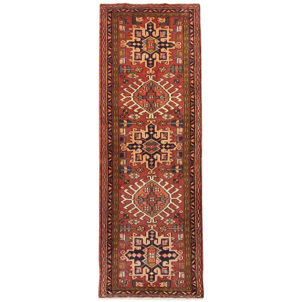 Tapis persan tribal runner noué à la main modèle Azin