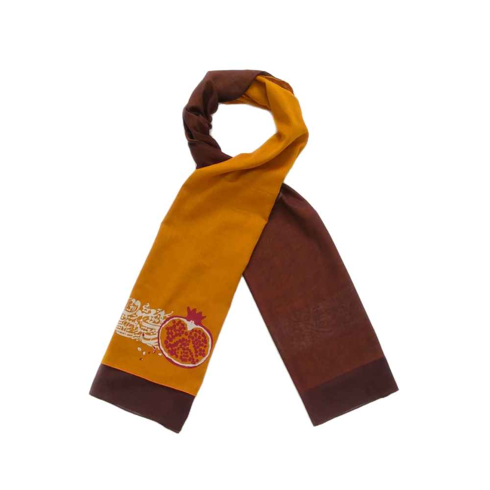 Châle imprimé perse pour femme – Calligraphie artistique légère Mashoogh