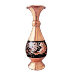 Vase décoratif en cuivre persan gravé fait main design Ronak