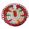 Panier de rangement en feuille de palmier tissé à la main persan modèle Sareh