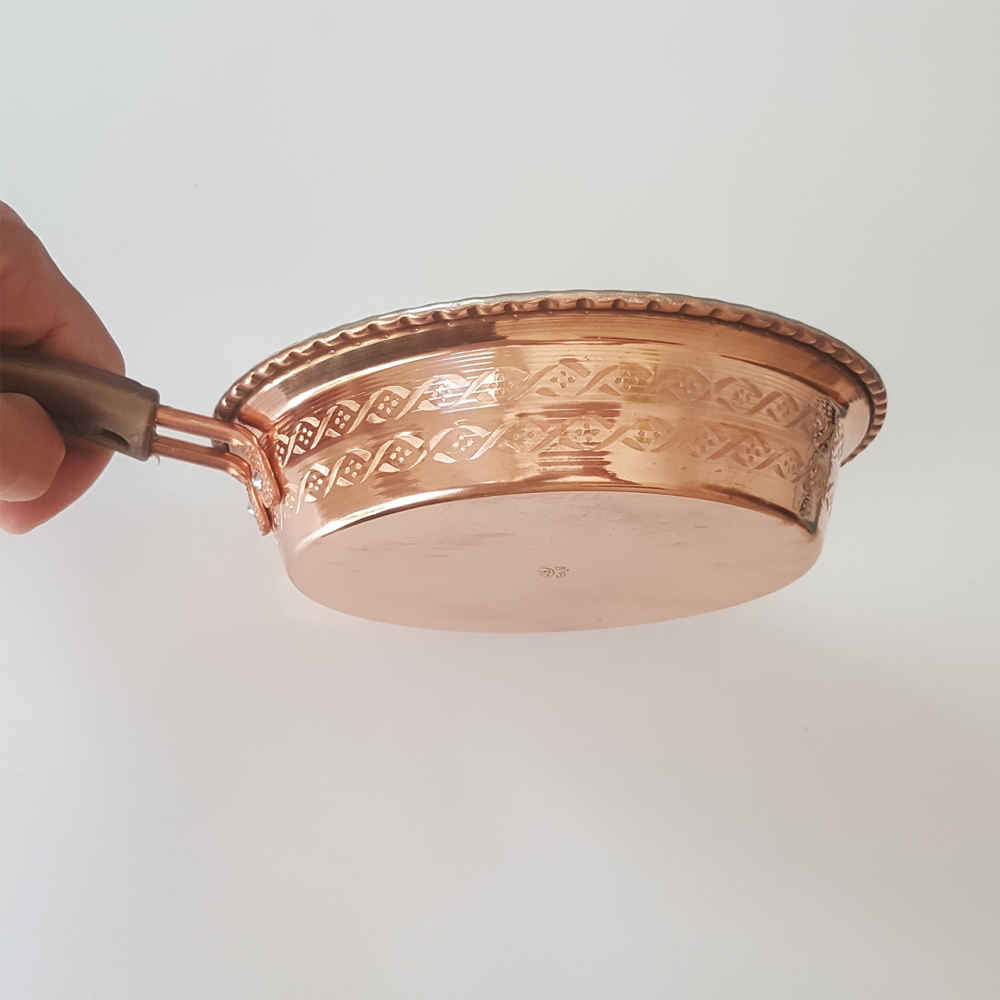 Poêle à frire en cuivre persan fait main – Modèle Abbasi
