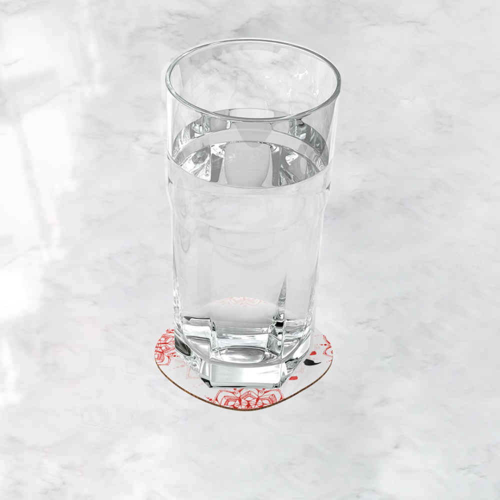 Ensemble de sous-verres inspiré de la calligraphie persane Zaman