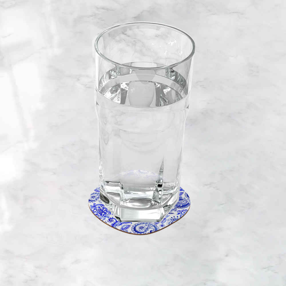 Ensemble de sous-verres inspiré de la calligraphie persane Neshane To