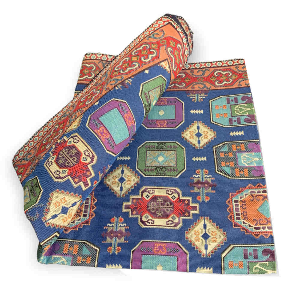 Grand tapis de sol intérieur de style bohème persan Mohsen