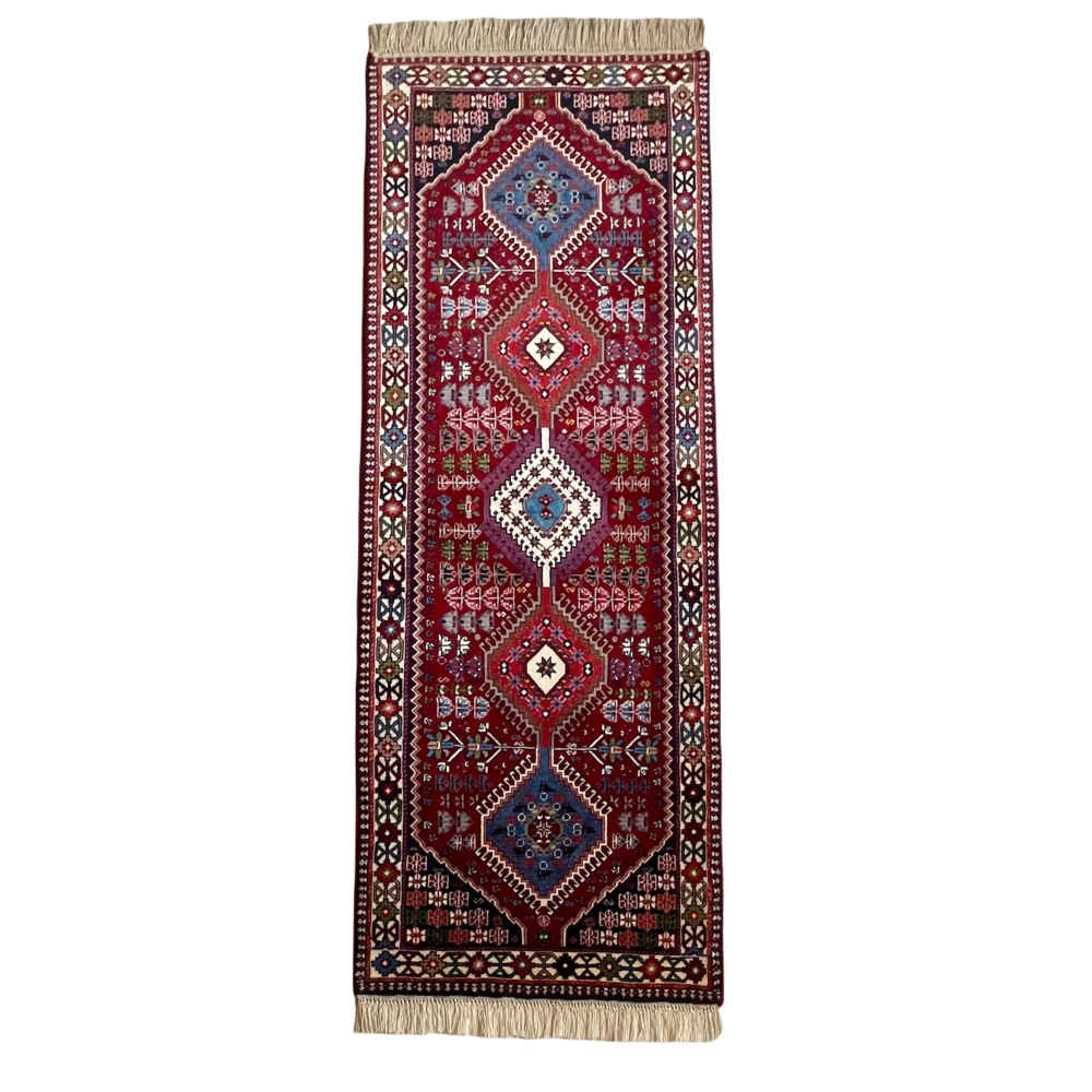 Tapis persan tribal runner noué à la main modèle Arsalan