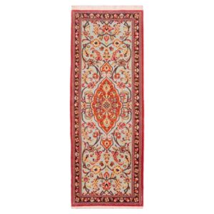 Tapis persan runner noué à la main Médaillon Aseman Qom