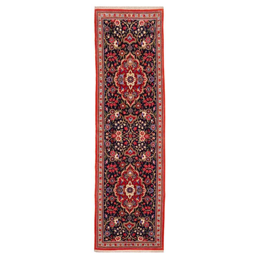 Tapis persan runner noué à la main modèle Ava Qom