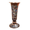 Vase en cuivre décoratif peint à la main avec émail Minakari persan Sheypoori