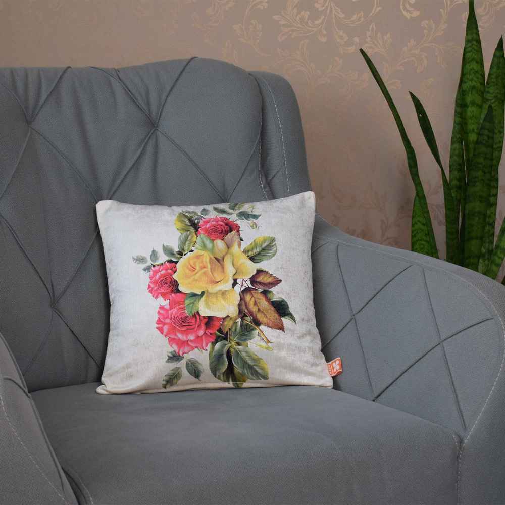 Housse de coussin en velours persan – Design Simorgh (Set de 2)