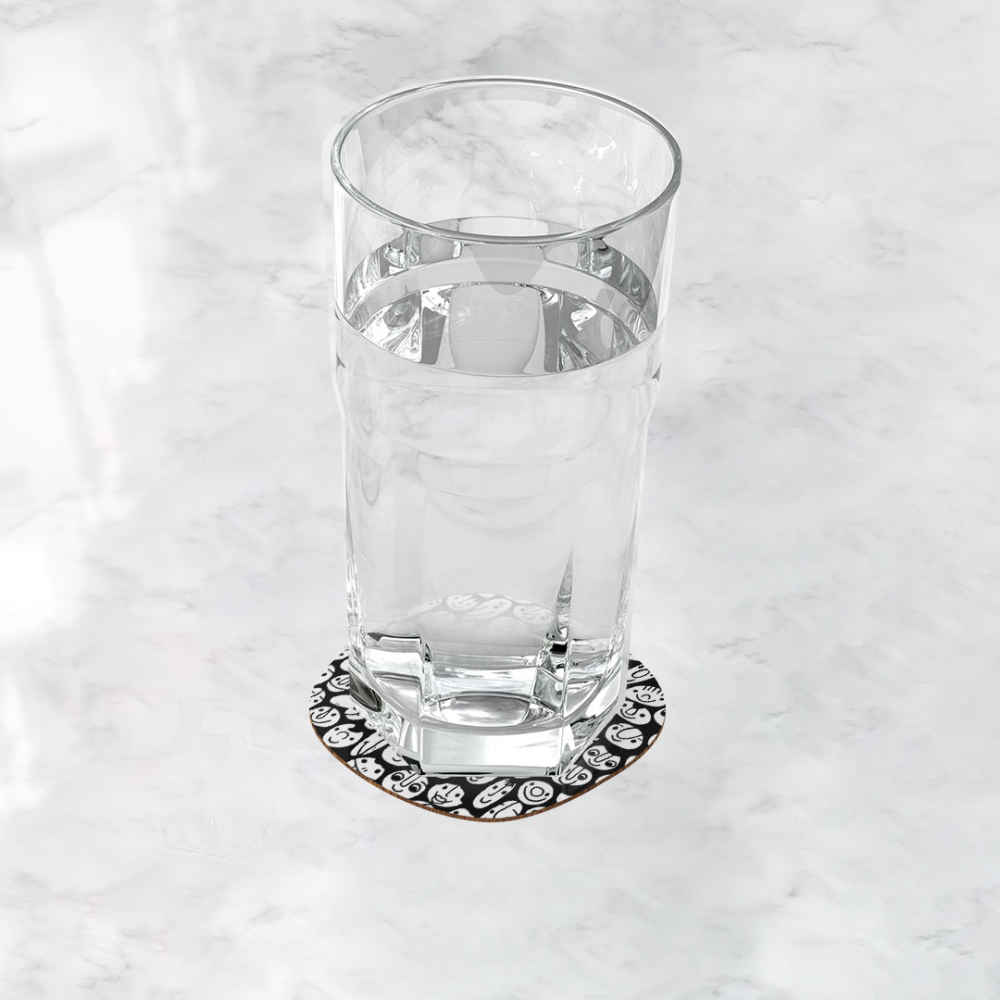 Ensemble de sous-verres inspiré de la calligraphie persane Saranjam