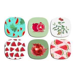 Ensemble de sous-verres inspiré de la calligraphie persane Yalda