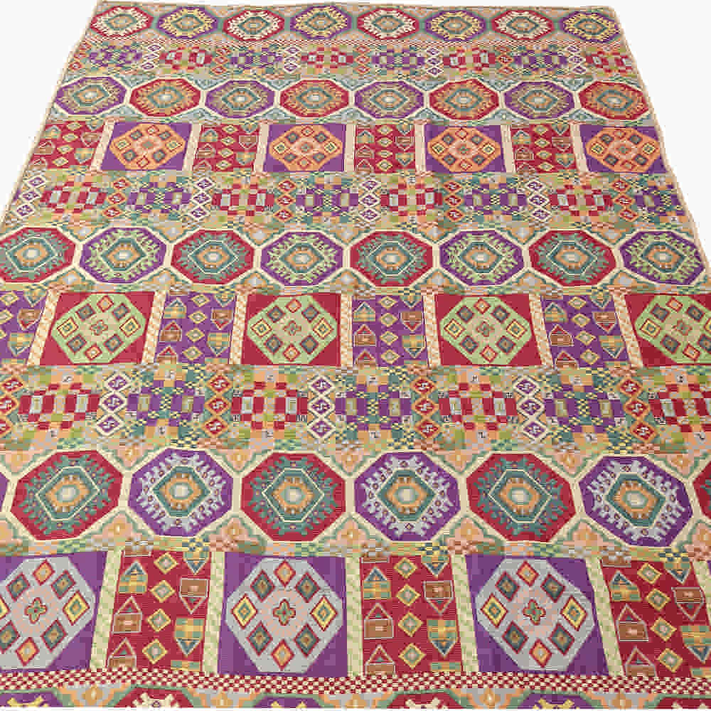 Grand tapis de sol intérieur de style bohème persan Khesht