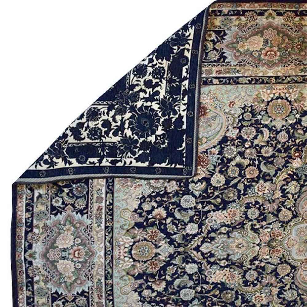 Grand tapis de sol intérieur de style bohème persan Nafis