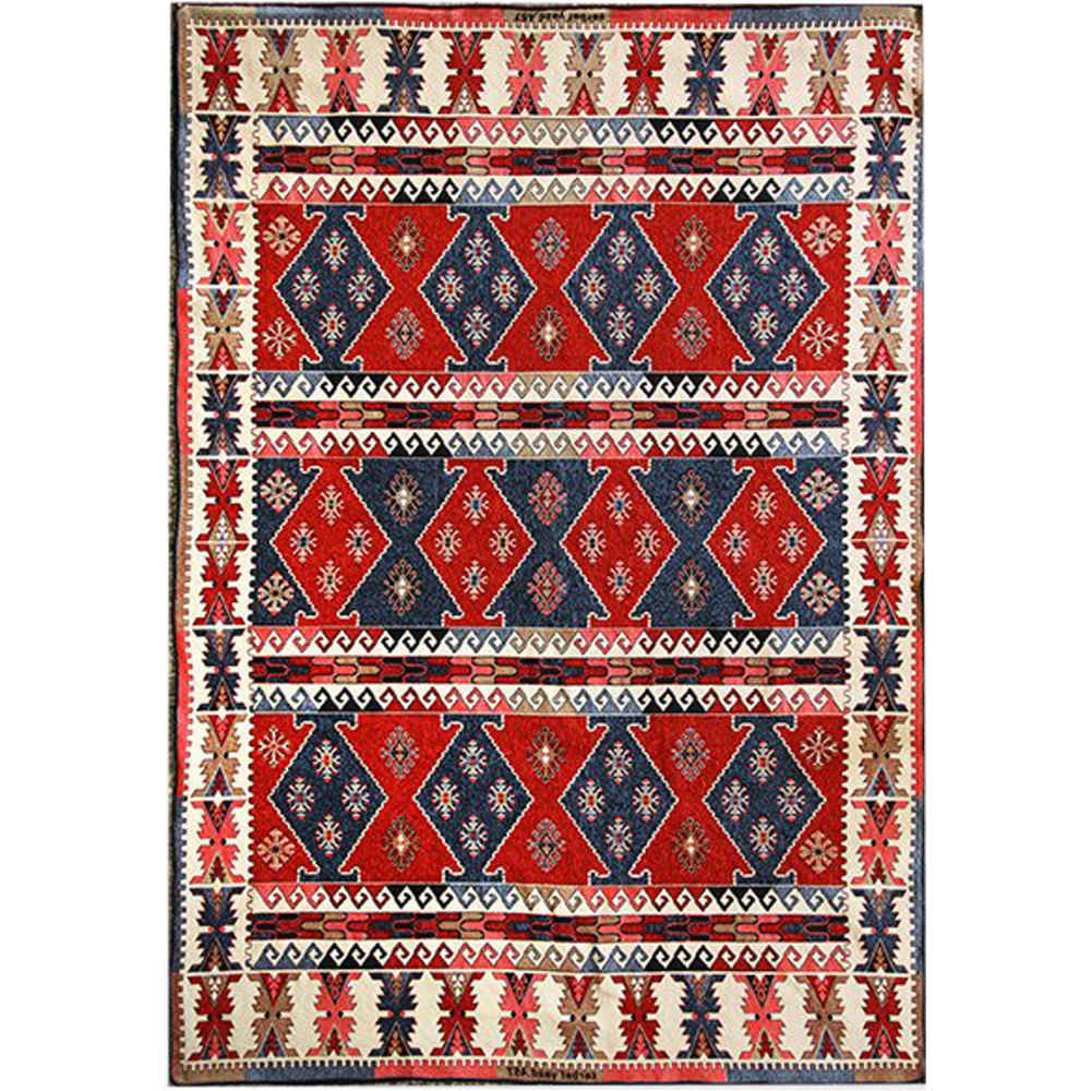 Grand tapis de sol intérieur de style bohème persan Zarbaft