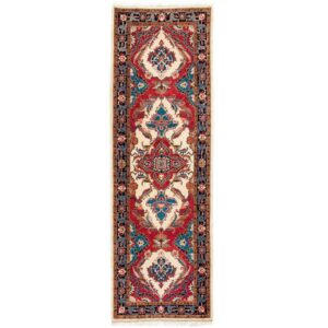 Tapis persan runner noué à la main modèle Atoosa Heriz