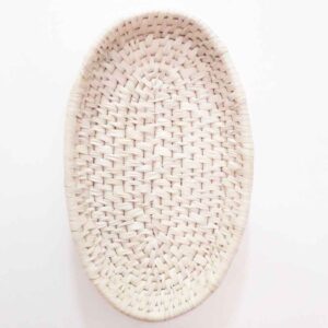 Panier en feuille de palmier tissé à la main persan modèle Leyli