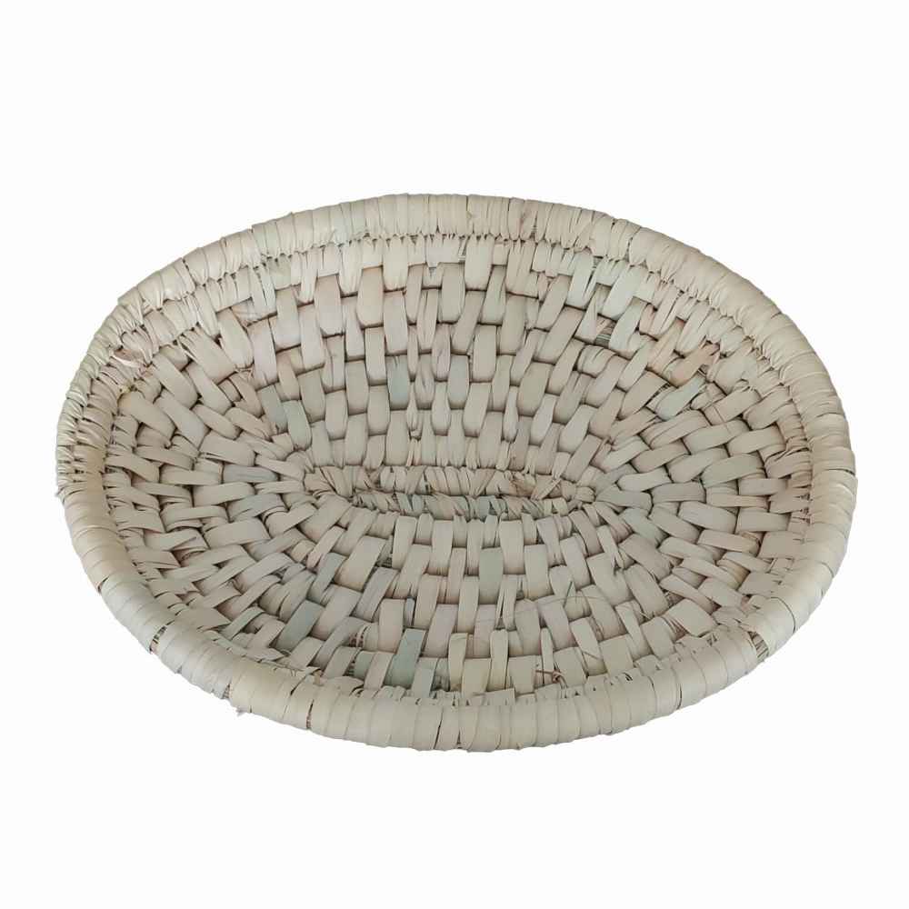 Panier en feuille de palmier tissé à la main persan modèle Roya