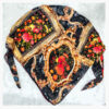 Floral Print Silk Scarf for Women - Luxe and Vibrant Taban Design