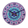 Horloge Murale en Vitrail Motif Floral - Sana