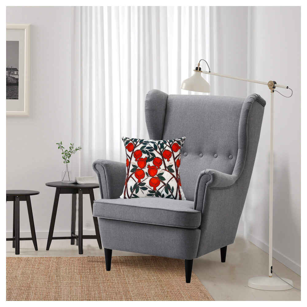 Housse de coussin en velours persan rouge – Design Ghashghaei (Set de 2)