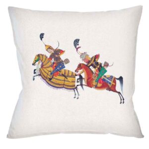 Housse de coussin en velours persan – Design Cheshm Nazar (Set de 2)