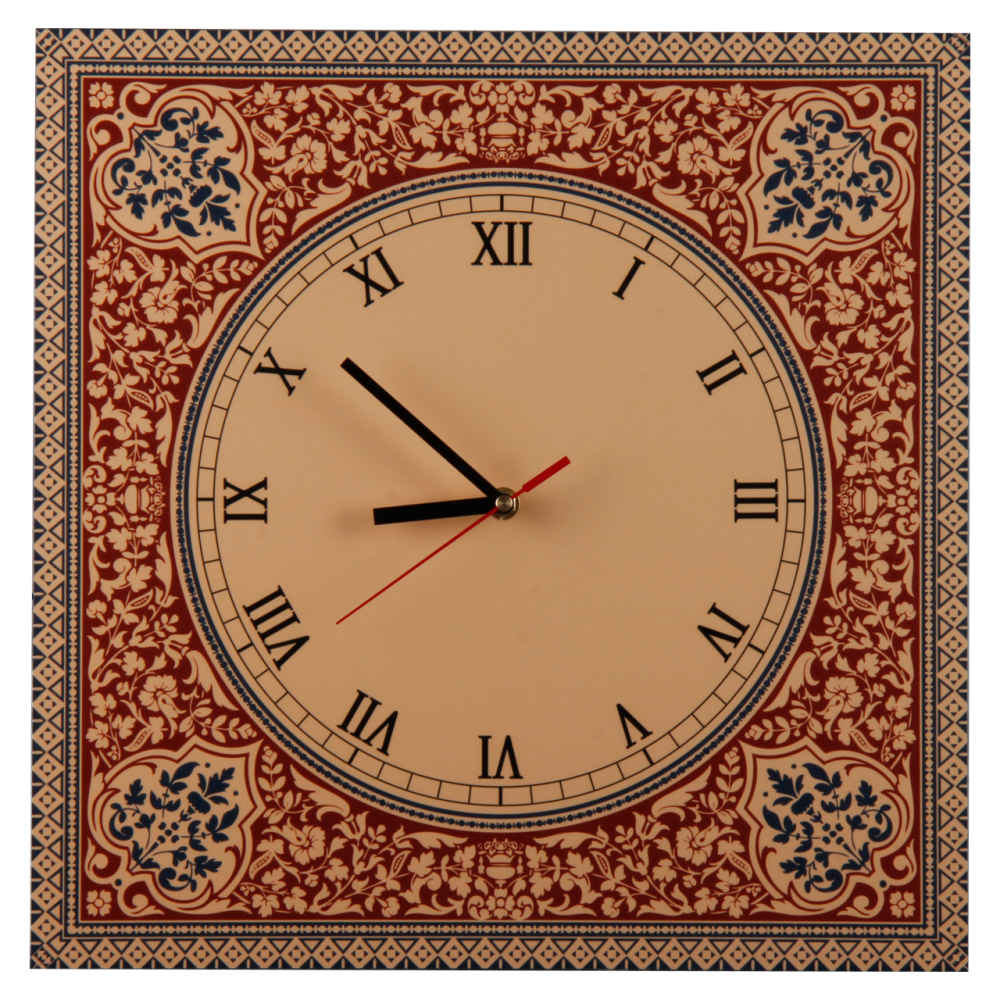 Horloge murale en bois persane artisanale Modèle Slimi
