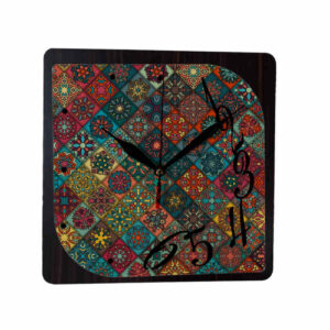 Horloge murale analogique inspirée de la Perse avec motif – Kian