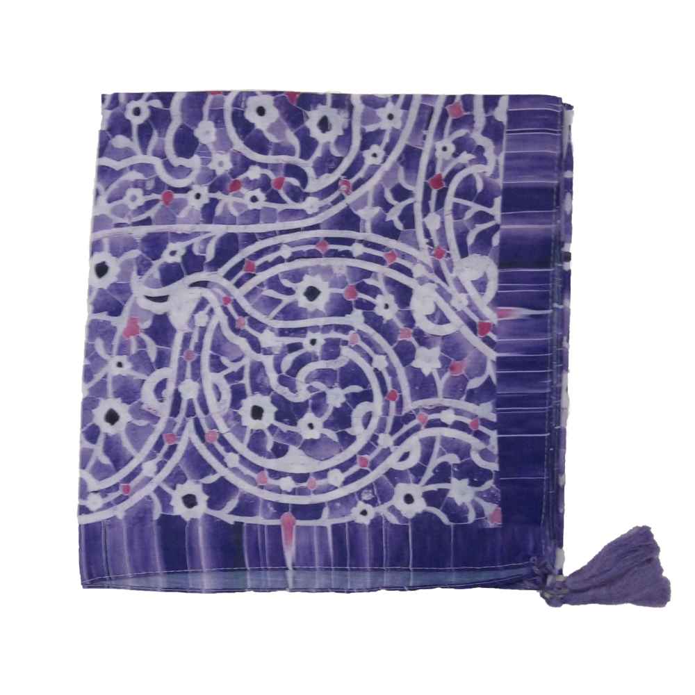 Foulard d’été à imprimé artistique pour femme – Design Baharan luxueux et éclatant