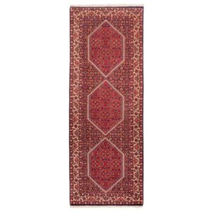 Tapis persan runner noué à la main Médaillon Toranj