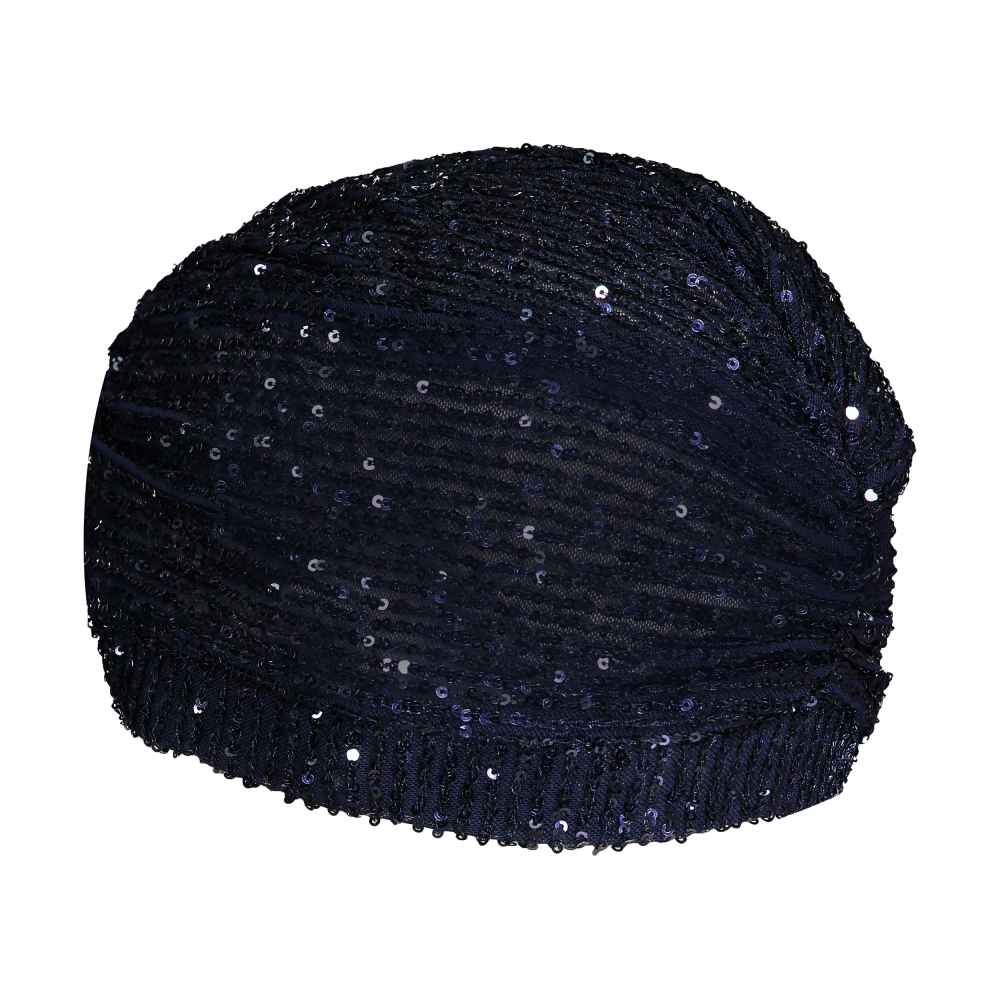 Foulard Turban Orné de Paillettes – Modèle HRM1016